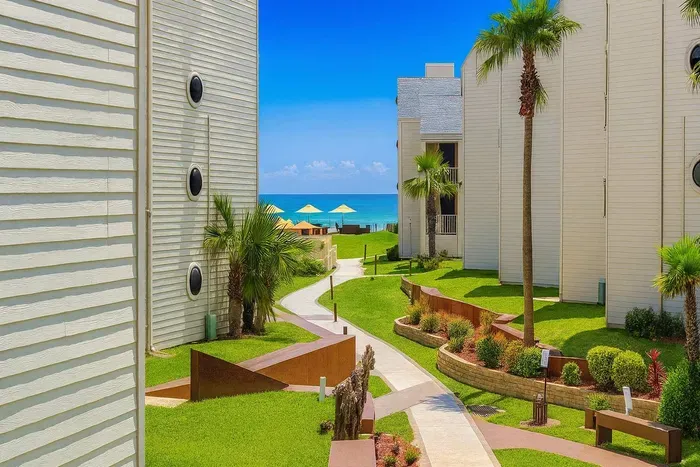 Oceanview Pathway to Paradise – Steps from Beach, Palms & Loungers