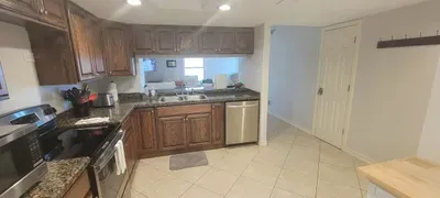 Nice full kitchen. Because you and your family can't go out for every meal.