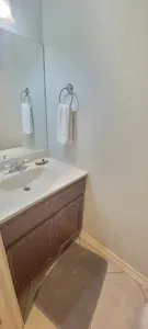First level half bath.
