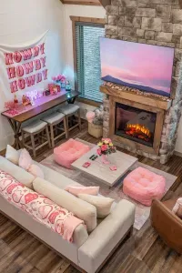 Whether it’s fireside chats, movie marathons, or game nights — this space was made for making memories