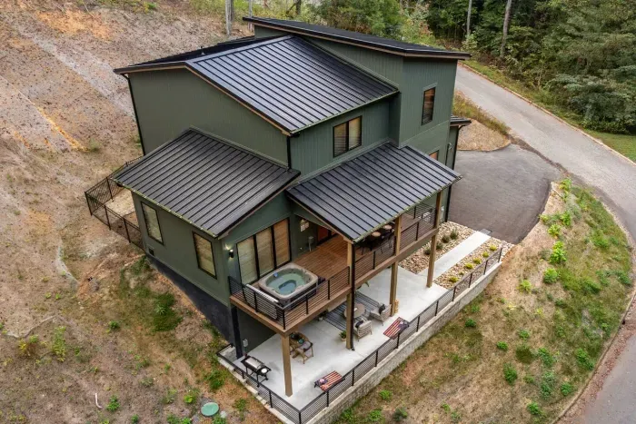 Tucked into the hills with easy access and plenty of parking—modern mountain living made simple