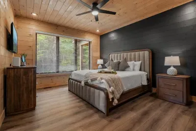 Sink into the plush bed and unwind
