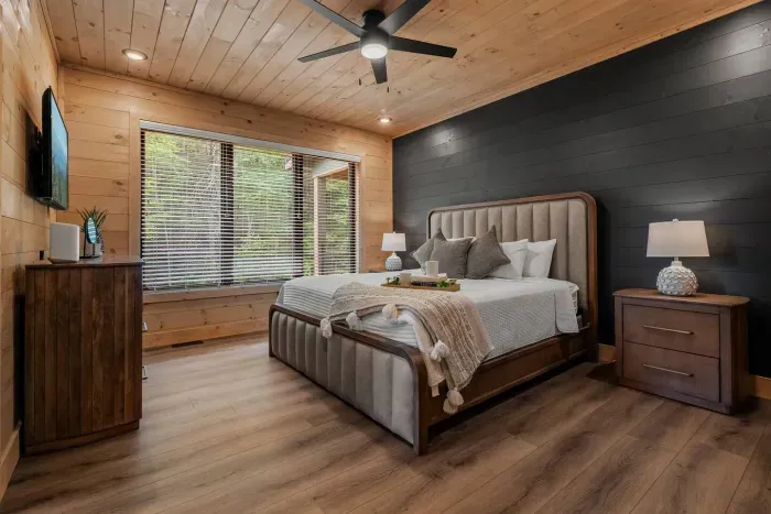 Sink into the plush bed and unwind