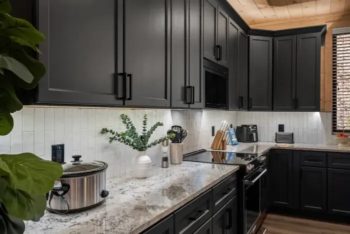 Enjoy the freedom of an open layout and plenty of counter space