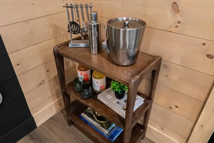 Raise a glass to mountain evenings — every detail designed for comfort and connection.