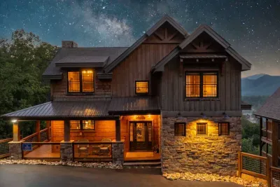 Twilights of the front exterior.