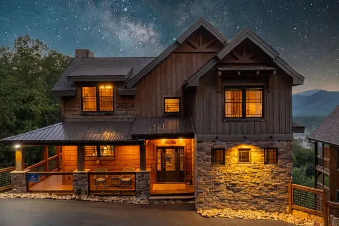 Twilights of the front exterior.