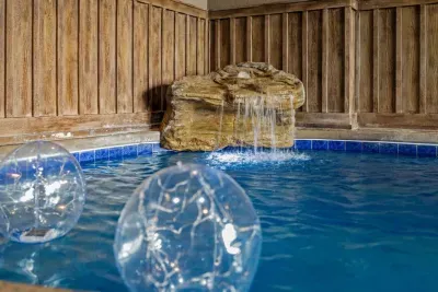 The pool is 4-5ft deep.