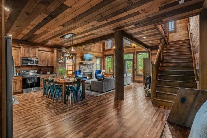 View of the space from the front door.