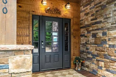The front door access.