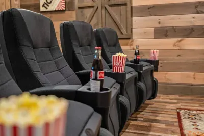 From family movie marathons to game-day watch parties, this dedicated theater room is designed for memories on the screen