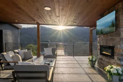 Sunsets on the rooftop hit different—golden skies, mountain views, and a front-row seat to the magic.