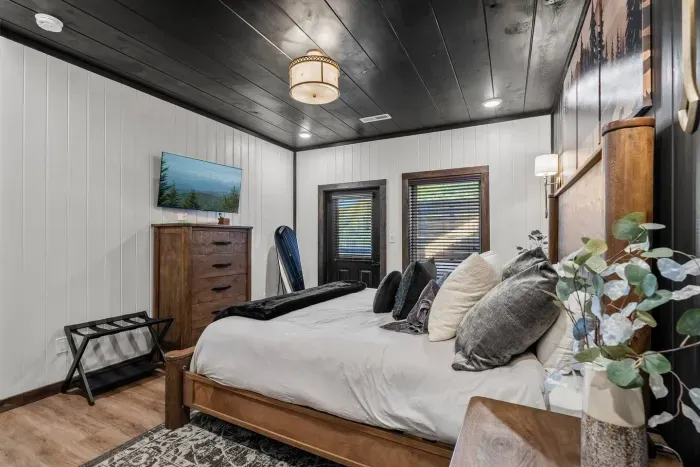 Primary bedroom designed for rest and relaxation