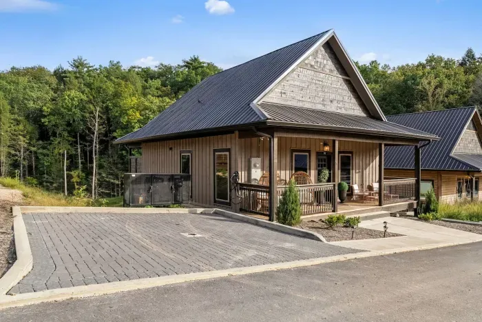 Private parking for up to two cars.