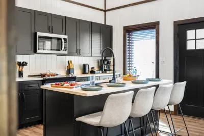 Inviting island seating for meals and conversation