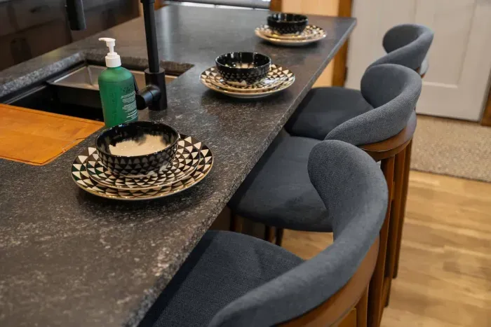 A comfy spot for coffee, conversation, or late-night snacks