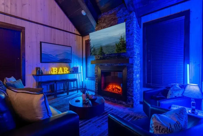 Settle in by the fire—your own little stage for cozy nights.