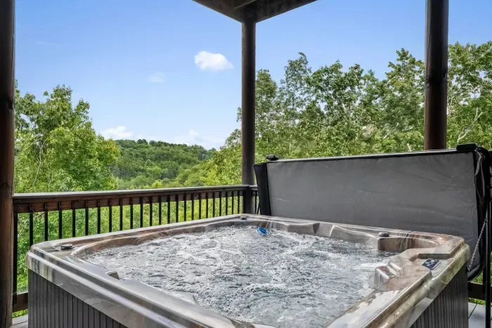 After a round in the game room or a dip in the pool, step out to the balcony right outside and get into the hot tub.