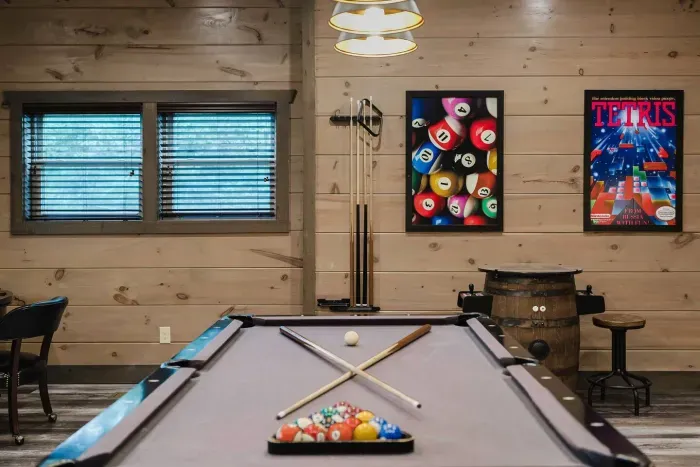 Challenge your crew to a game on the pool table—perfect for a little friendly competition and late-night fun. 