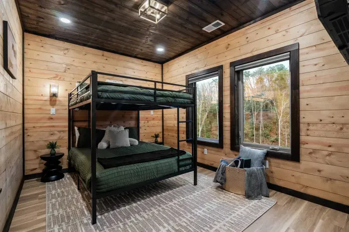 A thoughtfully designed bunk room that’s perfect for kids, teens, or extra guests