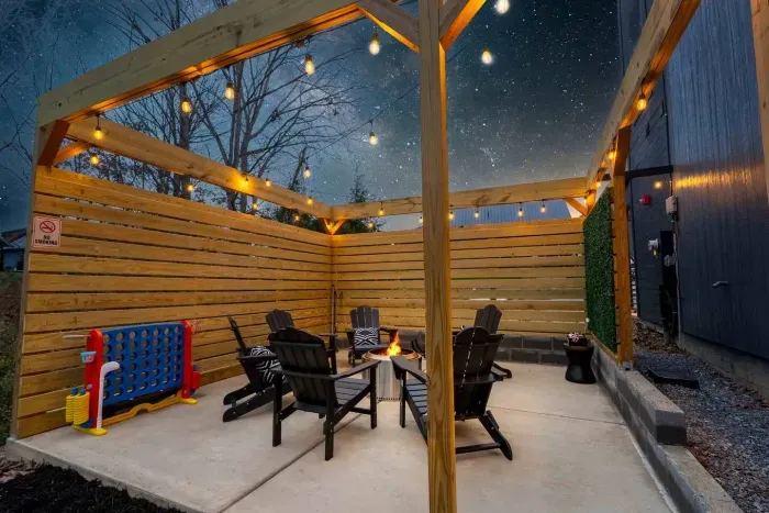 A private spot for s’mores and stories