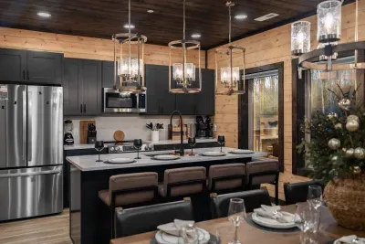 Spacious kitchen with plenty of amenities