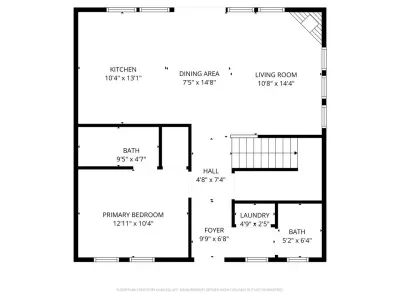 Main level floor plan