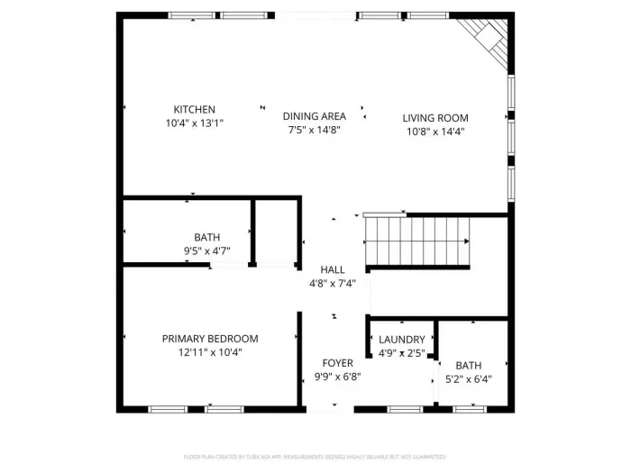 Main level floor plan