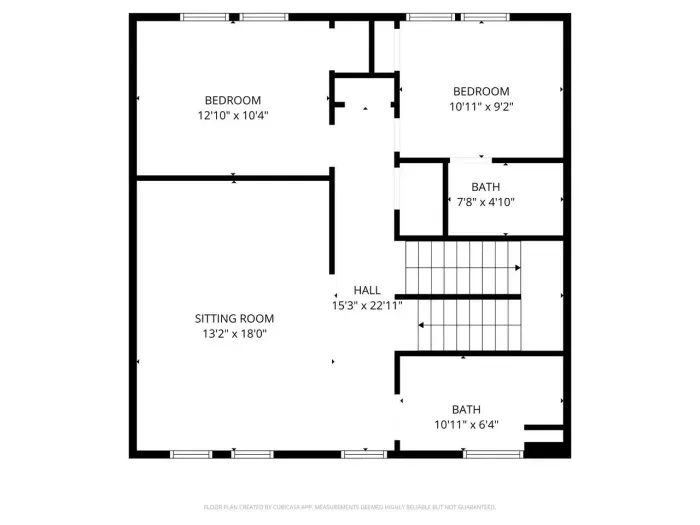Upper level floor plan