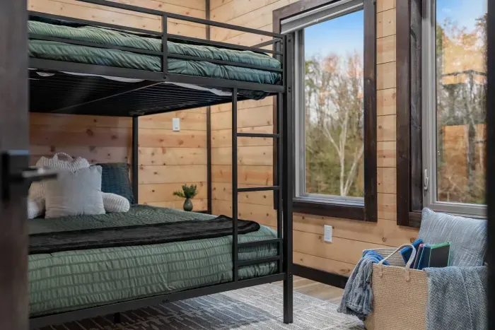 A bunk room everyone will love—comfortable, inviting, and easy to settle into