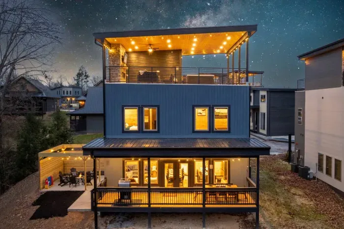 Multi-level decks designed for relaxing and entertaining