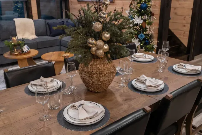 An inviting dining space made for together time