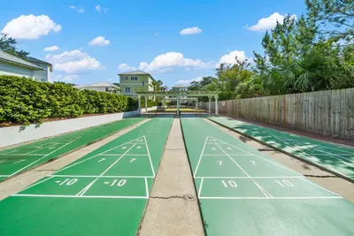Shuffleboard courts in the community, a fun way to spend a slow afternoon with the family.