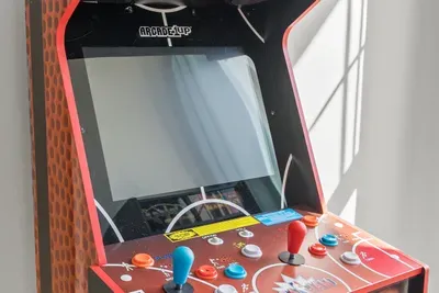 A closer look at NBA Jam, the stand-up basketball arcade game in the bunk room. Bring your best shot and take on the family.