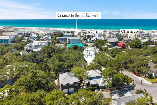 Location says it all: you're just two blocks from public beach access and steps from the famous Red Bar and Chiringo, right in the heart of historic Grayton Beach.