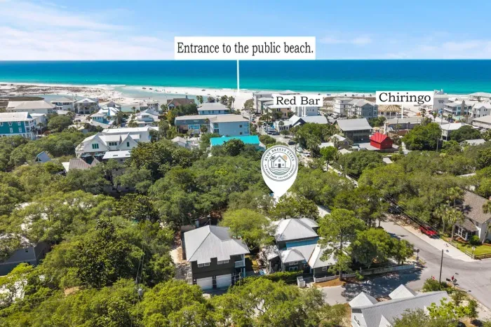 Location says it all: you're just two blocks from public beach access and steps from the famous Red Bar and Chiringo, right in the heart of historic Grayton Beach.