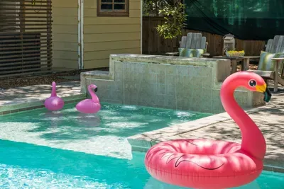 Floaties encouraged — the heated pool is ready for cannonballs, lazy laps, and sunny afternoons.