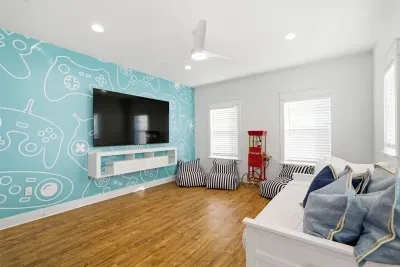 Bonus room with TV and flexible space for kids or relaxing
