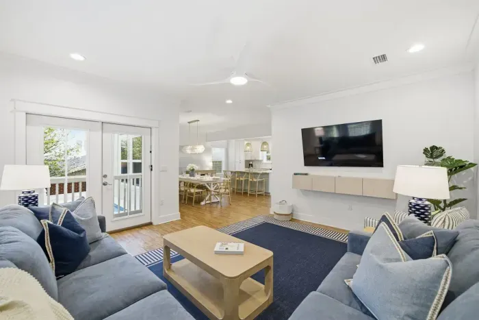 Bright, open living area designed for gathering and relaxing together