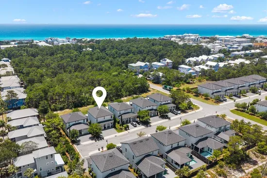 Tucked into a quiet Santa Rosa Beach neighborhood, just 0.6 miles from the Ed Walline Public Access and Gulf Place.
