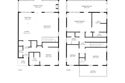 Floor plans for both levels, so you can sort out sleeping arrangements before you arrive.