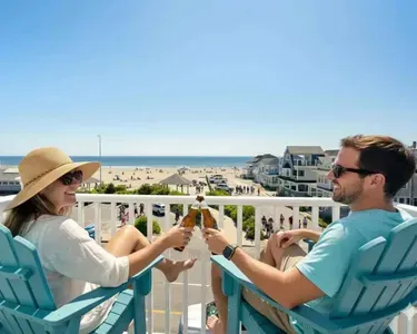 Hampton Beach rental overlooking the ocean and beach