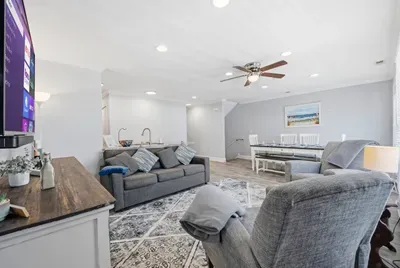 Living room, Kitchen and dining room