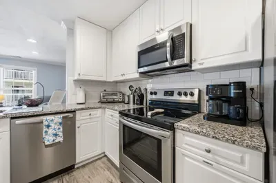 Kitchen, stove with dual coffee maker