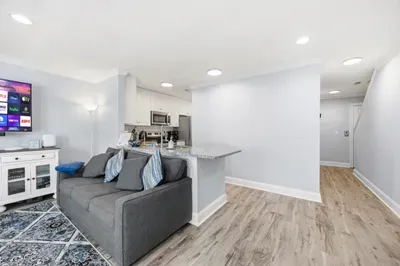 Looking to the kitchen from living room