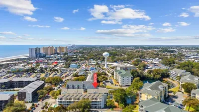 Arial view looking south
