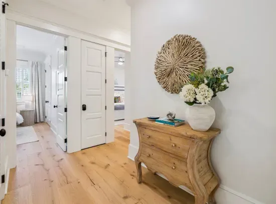 Bright, wide hallways connect the upstairs bedrooms — thoughtful, family-friendly flow throughout the home.