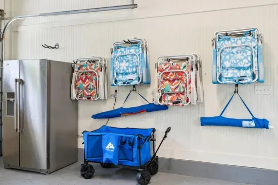 Beach day made effortless — chairs, umbrellas, a cabana, and a beach cart are provided, so you can leave the bulky gear at home.