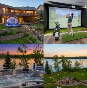 Golf Sim, Sauna, Lakefront Hot Tub & Stargazing - image 1 of 97