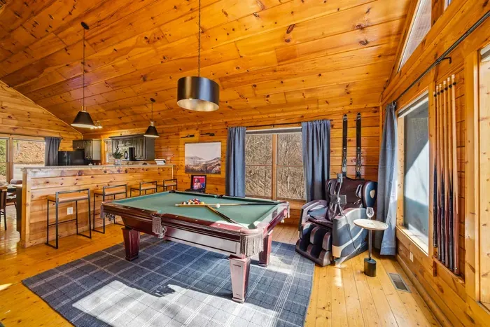 Unwind with a soothing massage chair and a glass of wine.